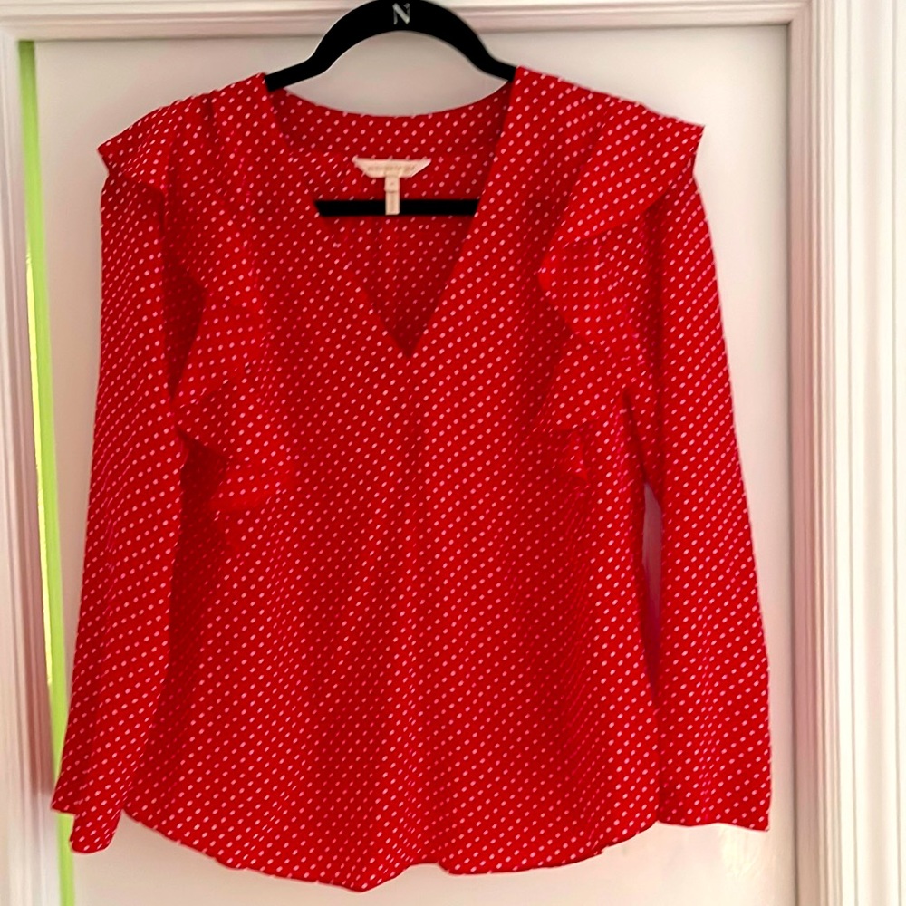 Rebecca Taylor polka dot blouse